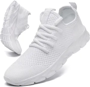 Men Running Shoes Tennis Walking Gym Slip On Athletic Fashion Sneakers Lightweight Breathable Sport Shoe