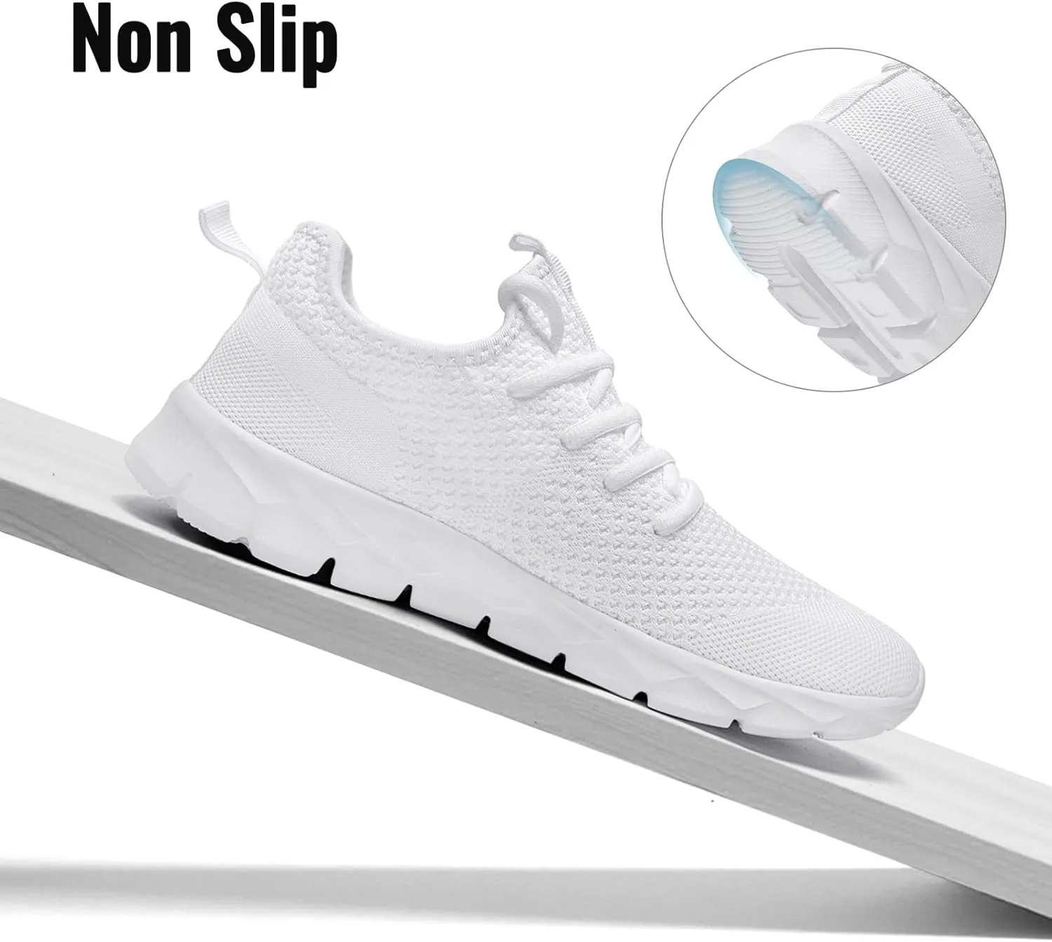 Men Running Shoes Tennis Walking Gym Slip On Athletic Fashion Sneakers Lightweight Breathable Sport Shoe