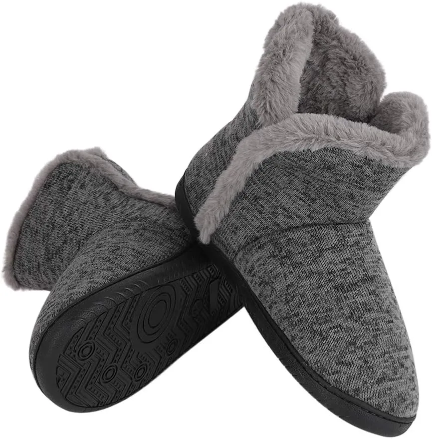 Men Snow Boots Hiking Ankle Bootie Men's House Slippers Socks Dorm Slippers Novelty Bed Winter Warm Slipper Boots Non Slip Indoor Bedroom Slippers Xmas Gifts