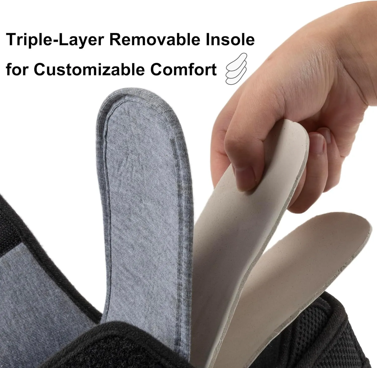 Men's Diabetic Wide Width Breathable Waffle Knit Adjustable Slipper with Anti-Slip Indoor Outdoor Sole