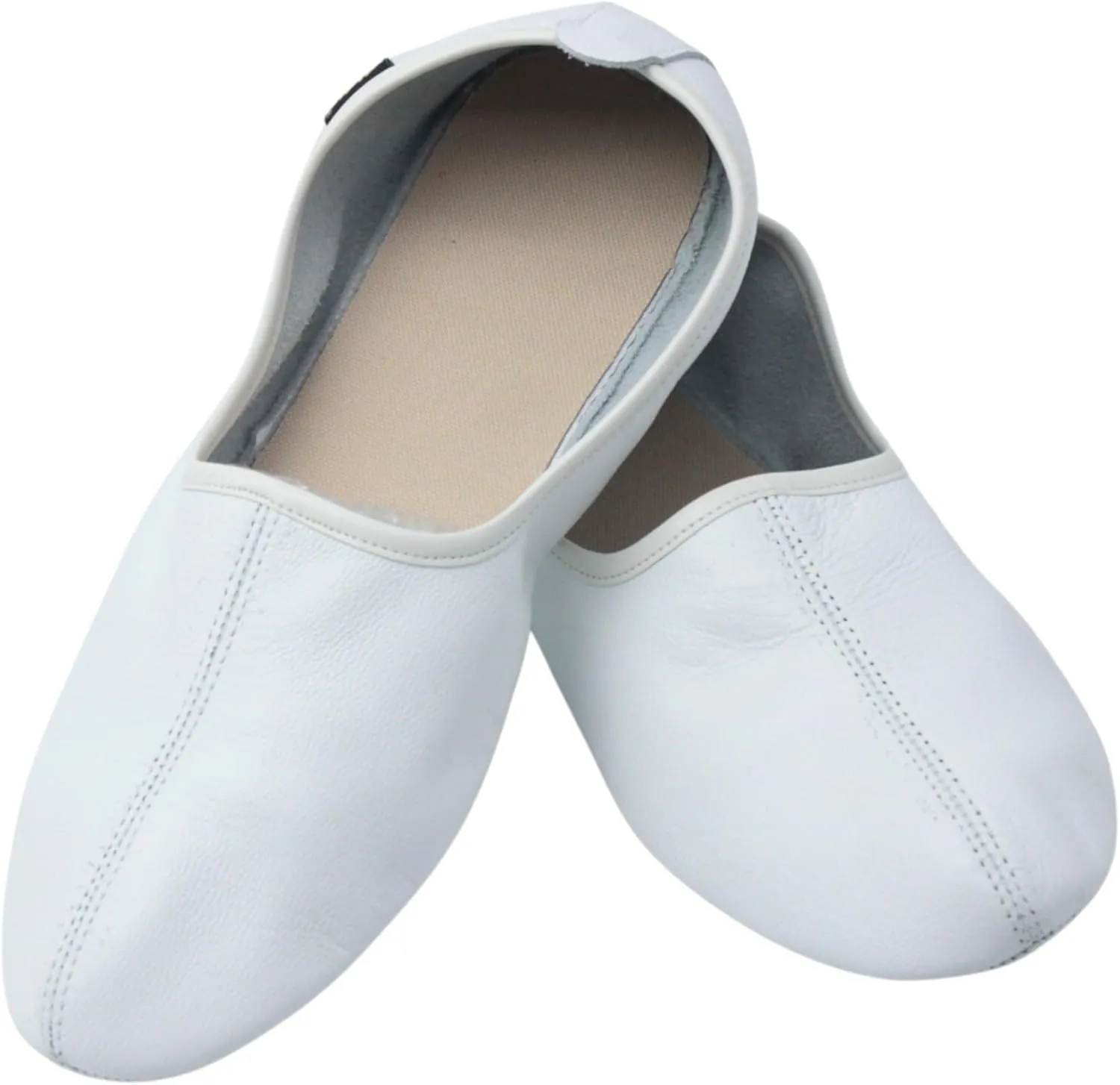 Mens Indoor Leather Slippers Traditional Babouche House Shoes Barefoot Moccasin