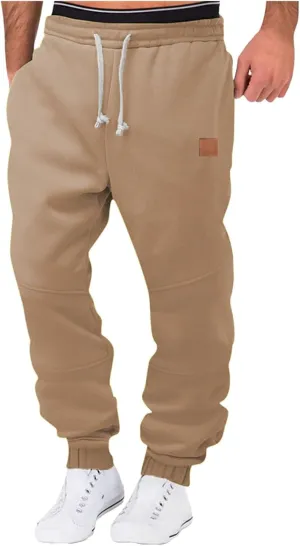 Mens Jogging Pants Casual Camouflage Jogger Hiking Sweatpant Cuffed Elasticated Waist Track Pant