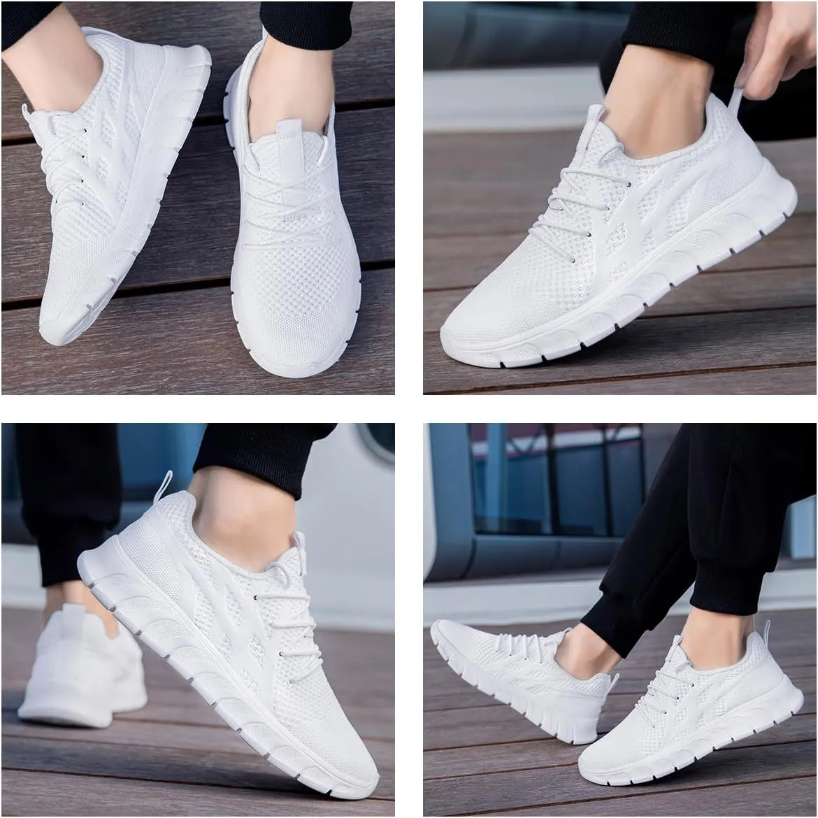 Men's Non-Slip Lightweight Running Shoes Comfortable Walking Shoe Mens Fashion Workout Gym Sneakers for Casual