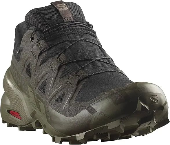 Men's Speedcross 6 GTX Shoe - Black/Peat/Deep Lichen Green