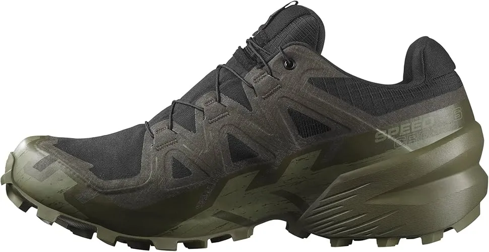 Men's Speedcross 6 GTX Shoe - Black/Peat/Deep Lichen Green