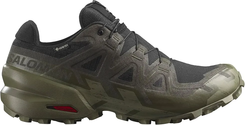 Men's Speedcross 6 GTX Shoe - Black/Peat/Deep Lichen Green
