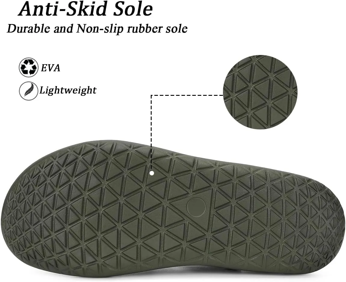 Men's Women's Clogs Garden Shoes Slip On Sandals Breathable Summer Orthotic Walking Slippers with Plantar Fasciitis Soles