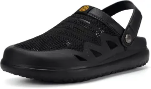 Men's Women's Clogs Garden Shoes Slip On Sandals Breathable Summer Orthotic Walking Slippers with Plantar Fasciitis Soles