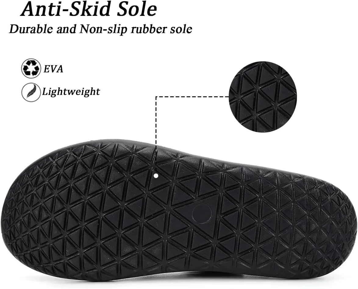 Men's Women's Clogs Garden Shoes Slip On Sandals Breathable Summer Orthotic Walking Slippers with Plantar Fasciitis Soles