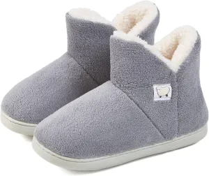 Mens Womens Comfort Slippers Plush Lining Winter Booties Slipper Memory Foam House Shoes Warm Boots Slippers