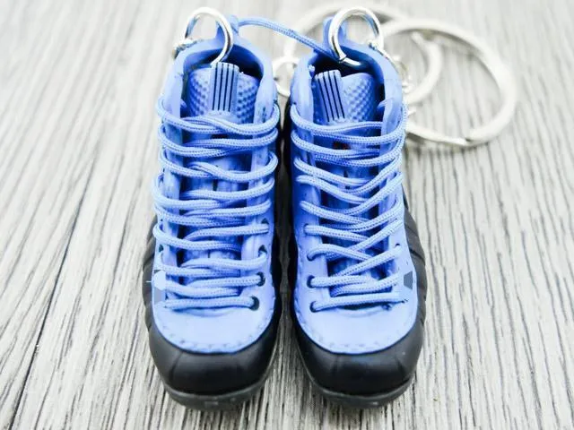 Mini sneaker keychain 3D Foam - Blue/Black