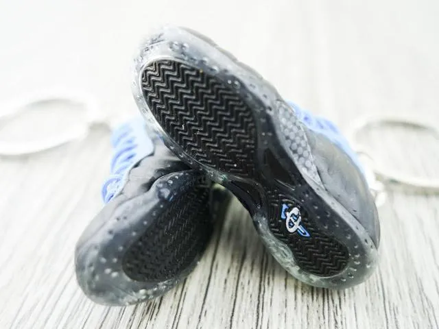 Mini sneaker keychain 3D Foam - Blue/Black