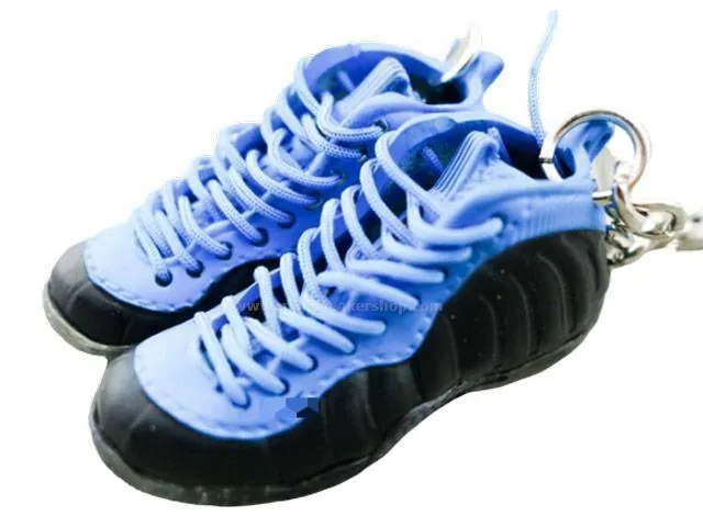 Mini sneaker keychain 3D Foam - Blue/Black