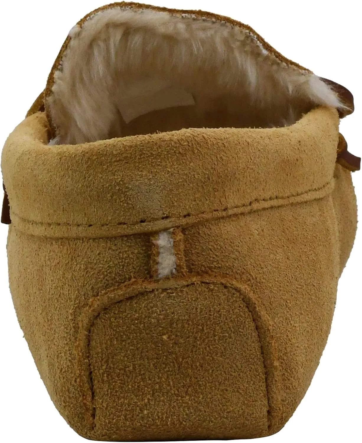 Minnetonka Men's Pile Lined Soft Leather Sole Slipper