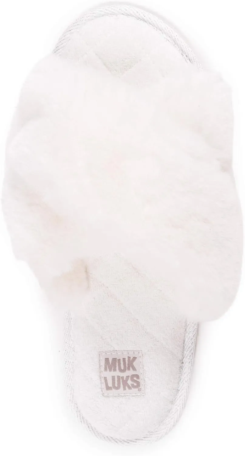MUK LUKS Women's Perley Criss Cross Slipper