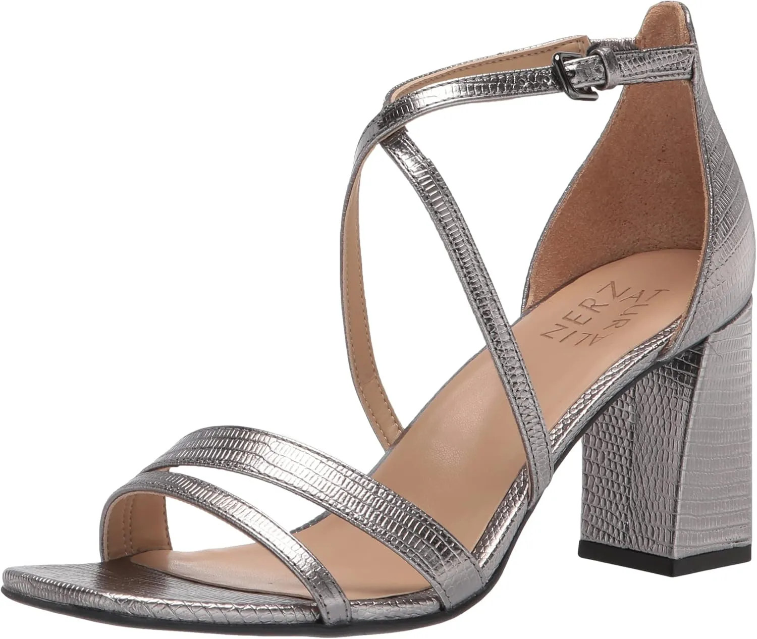 Naturalizer Women's Tiff Square Toe Block Heel Sandal