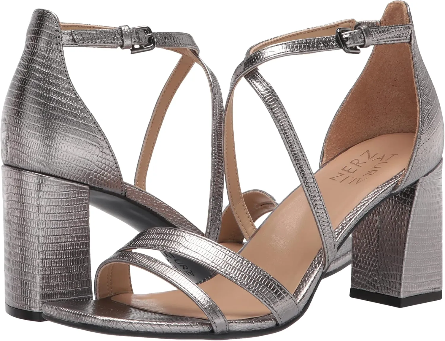 Naturalizer Women's Tiff Square Toe Block Heel Sandal