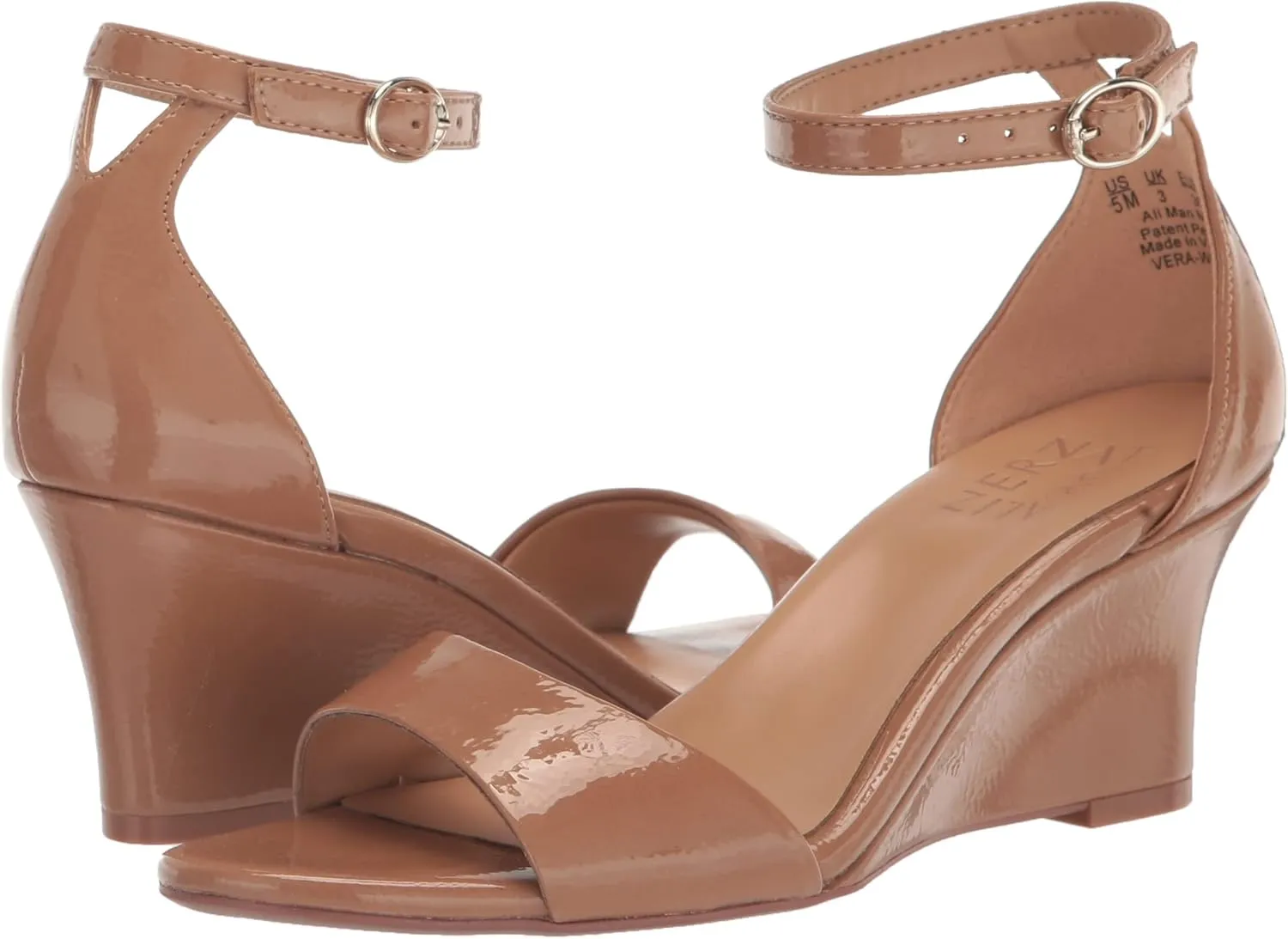 Naturalizer Women's Vera Wedge Ankle Strap Sandal