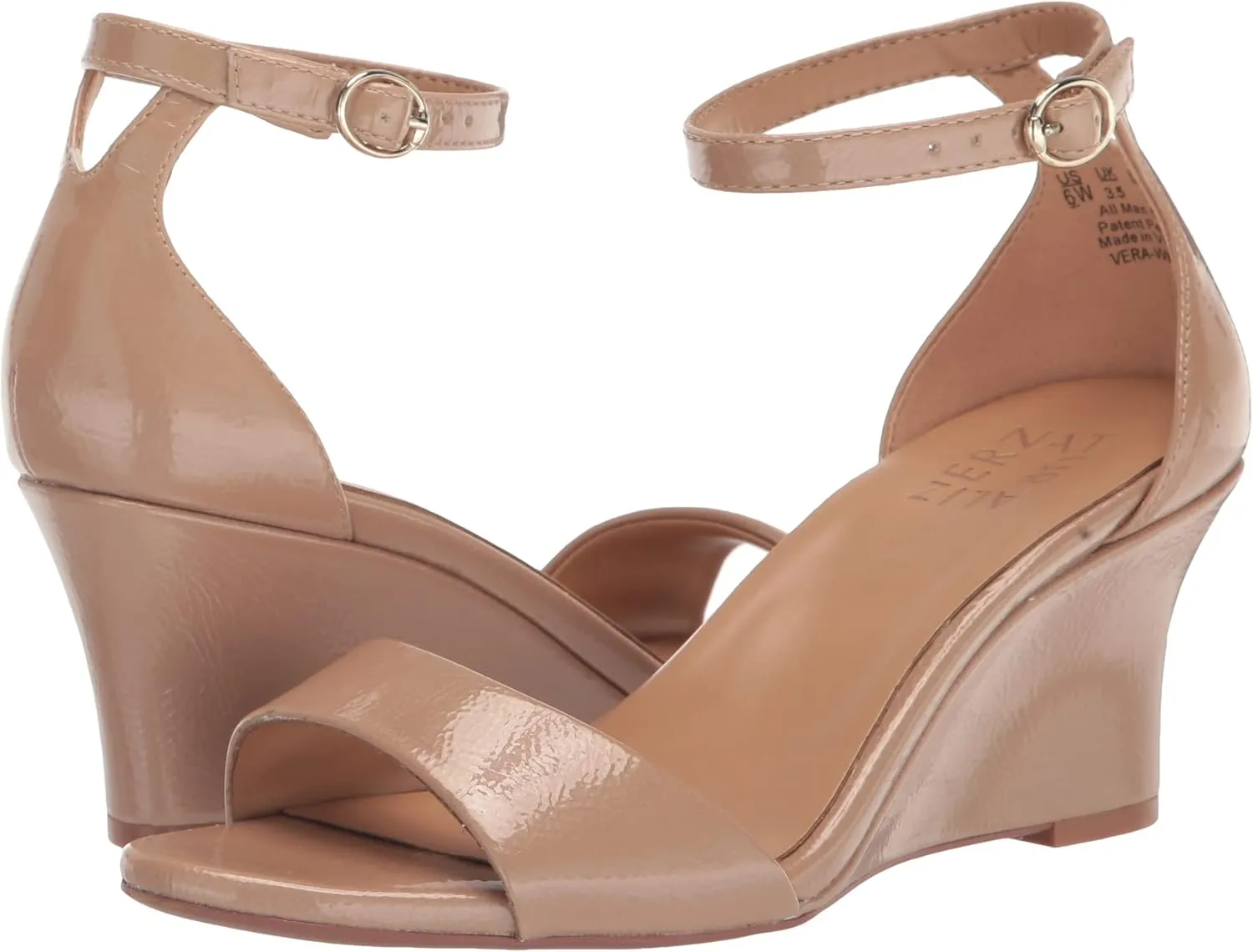 Naturalizer Women's Vera Wedge Ankle Strap Sandal