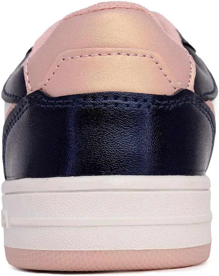Nautica Girls Fashion Shoe - Lace-Up Low-Top Tennis Sneakers for Big Kids, Little Kids & Toddlers (Regular Heel/Platform Sole)