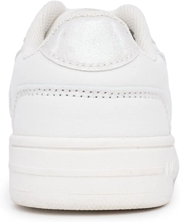 Nautica Girls Fashion Shoe - Lace-Up Low-Top Tennis Sneakers for Big Kids, Little Kids & Toddlers (Regular Heel/Platform Sole)