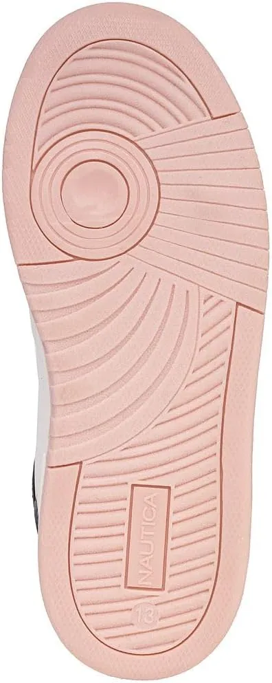 Nautica Girls Fashion Shoe - Lace-Up Low-Top Tennis Sneakers for Big Kids, Little Kids & Toddlers (Regular Heel/Platform Sole)