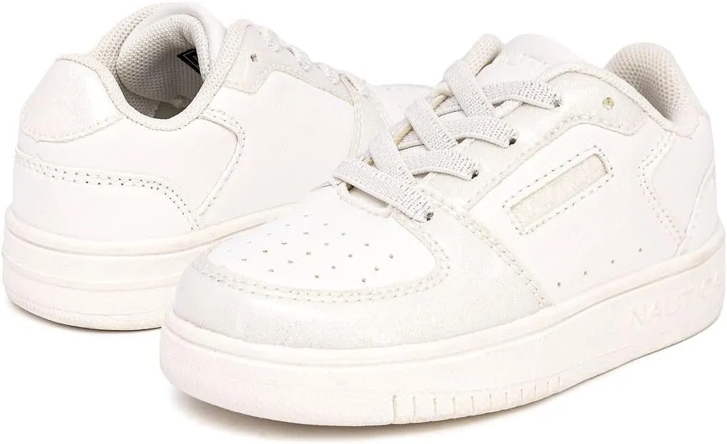 Nautica Girls Fashion Shoe - Lace-Up Low-Top Tennis Sneakers for Big Kids, Little Kids & Toddlers (Regular Heel/Platform Sole)