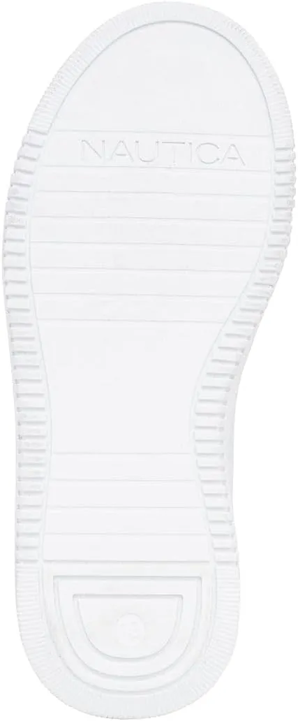 Nautica Girls Fashion Shoe - Lace-Up Low-Top Tennis Sneakers for Big Kids, Little Kids & Toddlers (Regular Heel/Platform Sole)