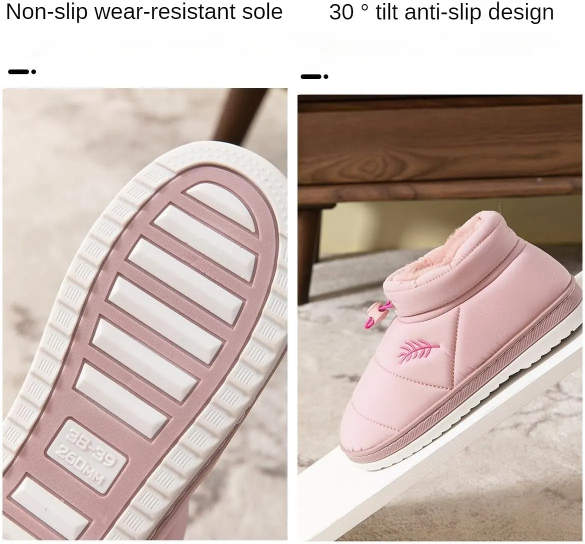Nevka Fuzzy Slipper with Warm Plush Water & Wind Proof Non-slip Grip for Cozy Secure Steps Winter Comfort Redefined