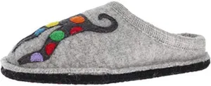 New Haflinger Women's AR Jack Slipper Silver Grey 36
