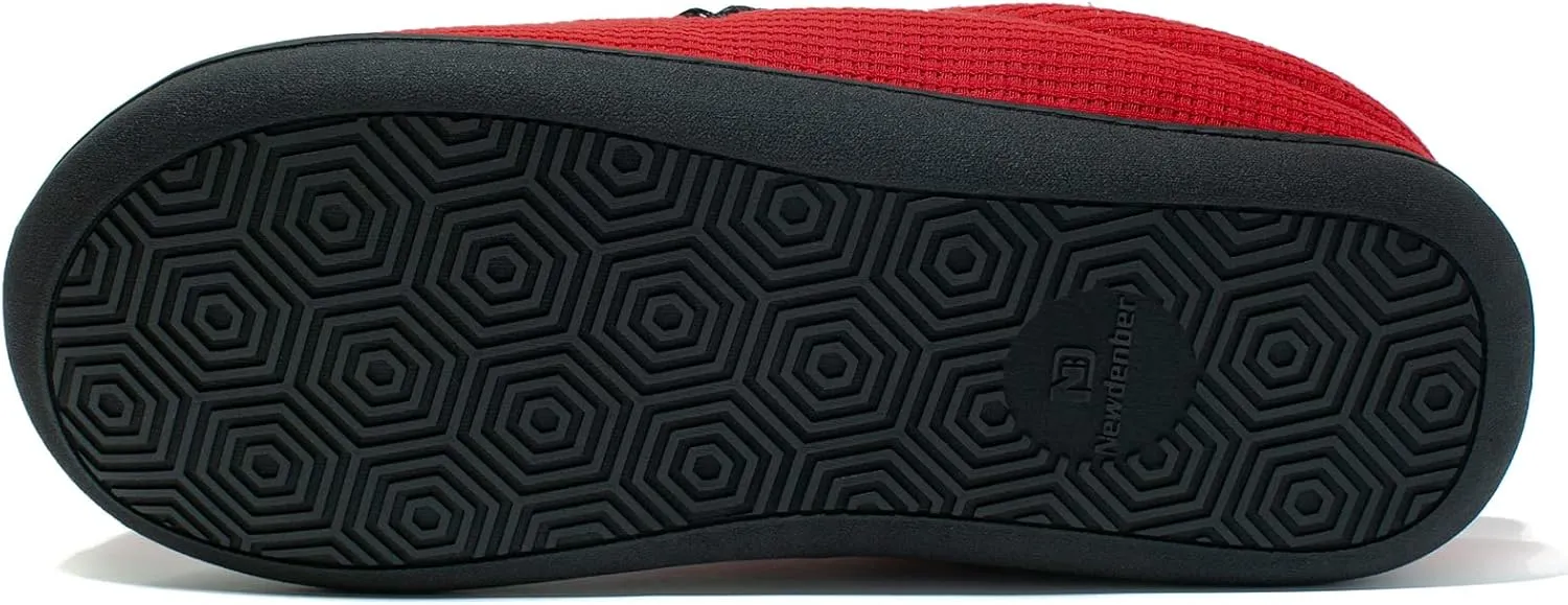 NewDenBer Women's Cozy Memory Foam Slippers Soft Fleece Lined Slip on Indoor Outdoor House Shoes
