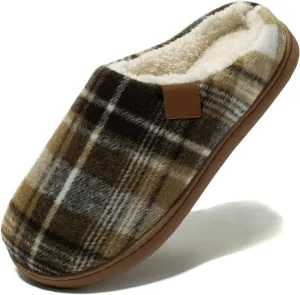 NewDenBer Women's Cozy Memory Foam Slippers Soft Fleece Lined Slip on Indoor Outdoor House Shoes