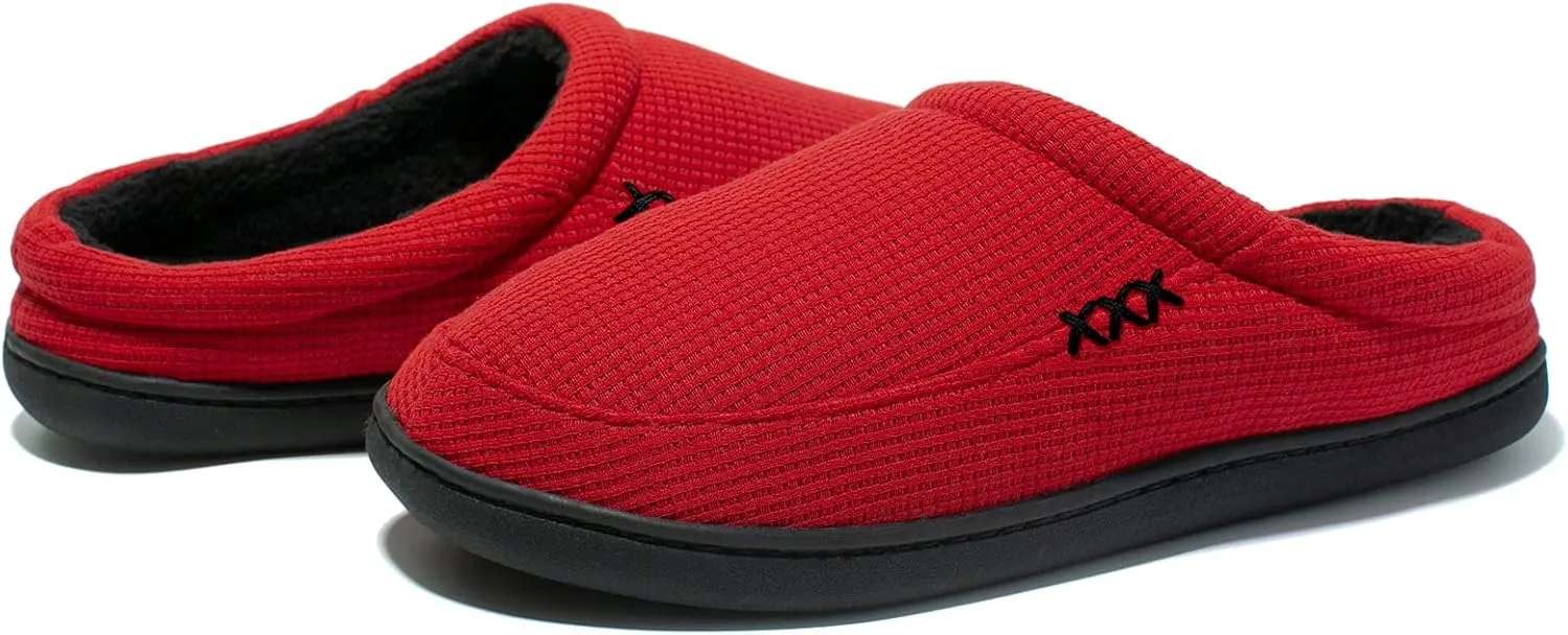 NewDenBer Women's Cozy Memory Foam Slippers Soft Fleece Lined Slip on Indoor Outdoor House Shoes