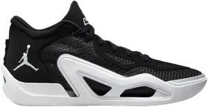 NIKE Jordan Tatum 1 Team Bank Basketball Shoes (FB2863-001, Black/Grey Fog/White) Size 10
