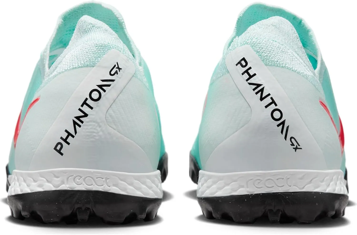 Nike Phantom GX 2 Pro TF Low-Top Soccer Shoes (FJ2583-300, Mint/Off Noir/Atomic Red)