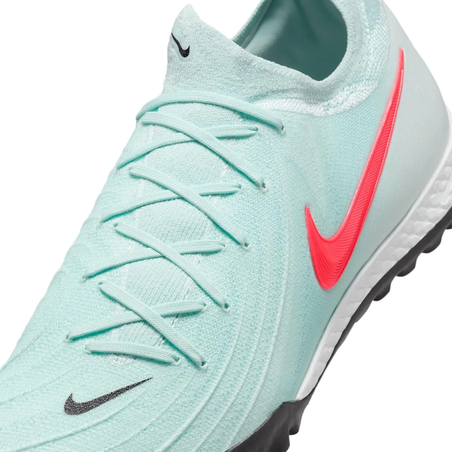 Nike Phantom GX 2 Pro TF Low-Top Soccer Shoes (FJ2583-300, Mint/Off Noir/Atomic Red)