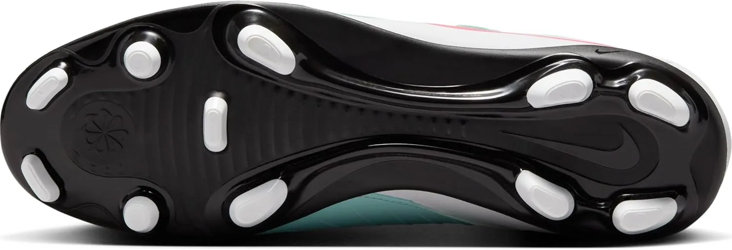 Nike Phantom Luna 2 Club MG High-Top Soccer Cleats (FJ2558-300, Mint/Off Noir/Atomic Red)
