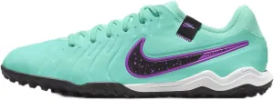 Nike Tiempo Legend 10 Pro Turf Low-Top Soccer Shoes (DV4336-300, Hyper Turquoise/Fuchsia Dream/Black) Size 7.5