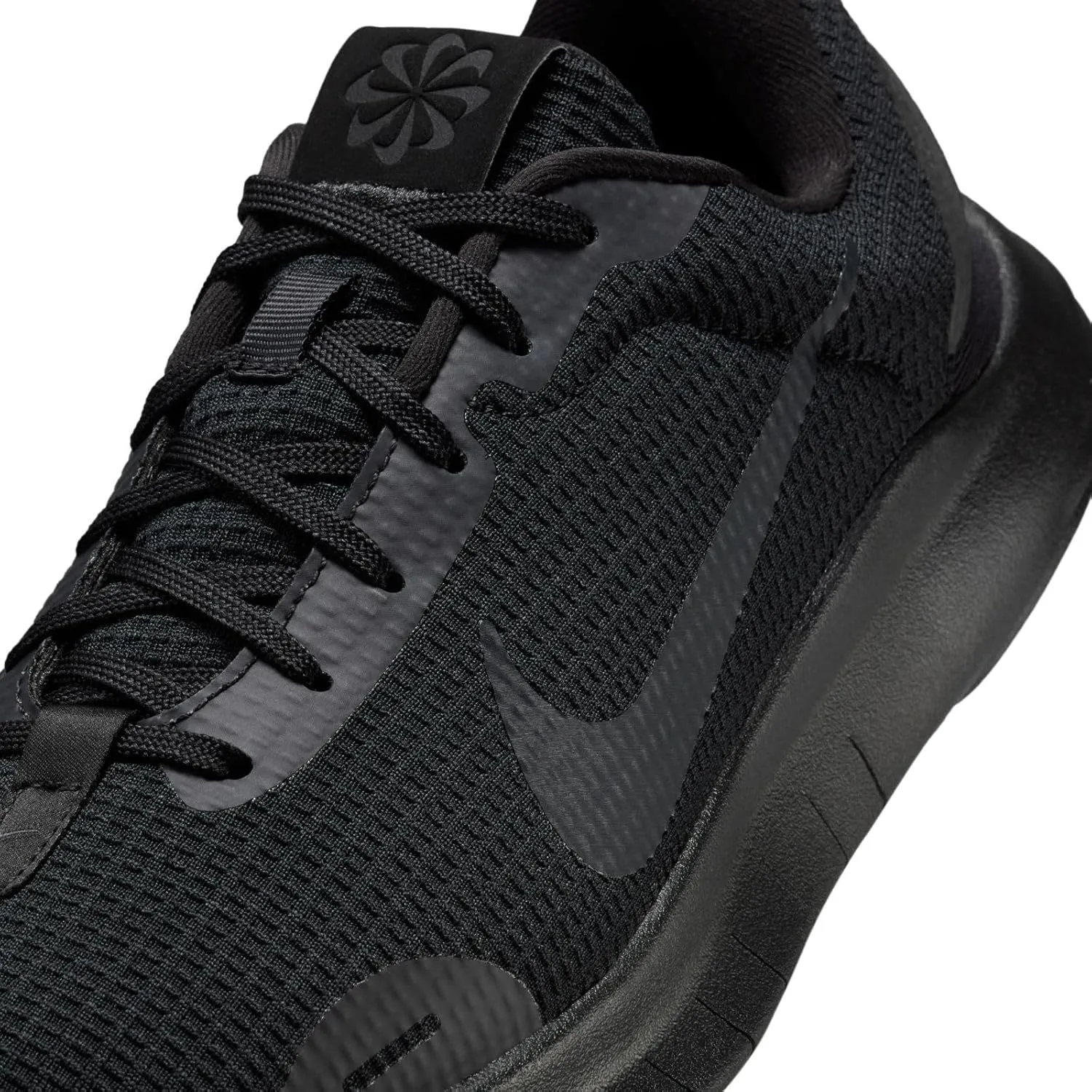 Nike Women's Flex Experience 12 Road Running Shoes Sneaker, Black/White-Dark Smoke Grey, 8