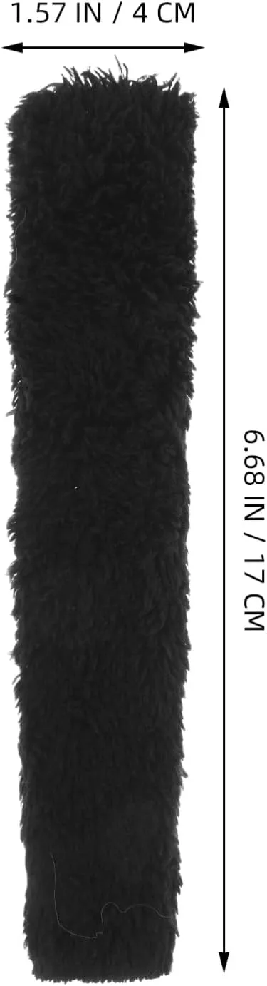 NOLITOY Heel Cushions Winter Fluffy Shoe Inserts Heel Protectors for Shoes Fluffy Hole Shoes Inserts Feet Warmer