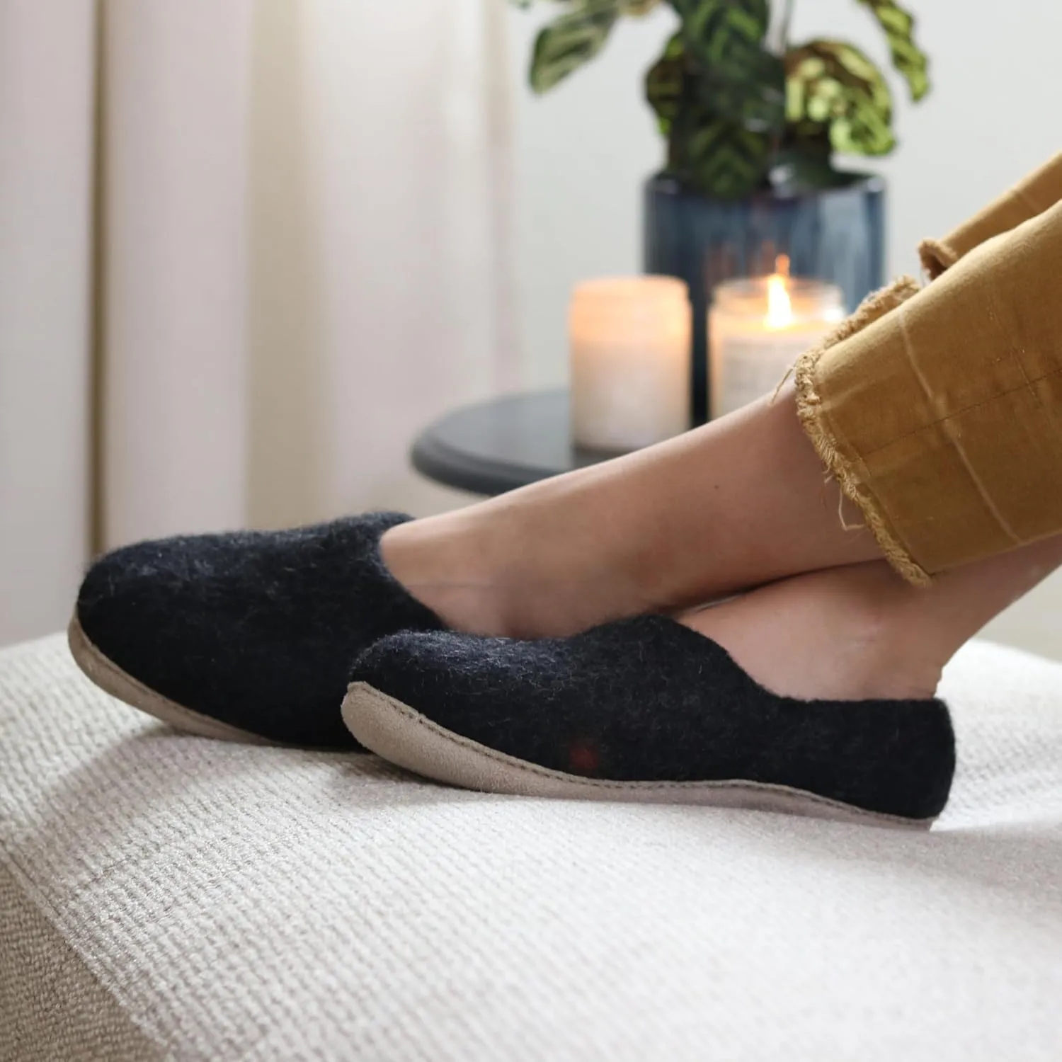 Nootkas Women's Felted Merino Wool 'Victoria' House Shoe