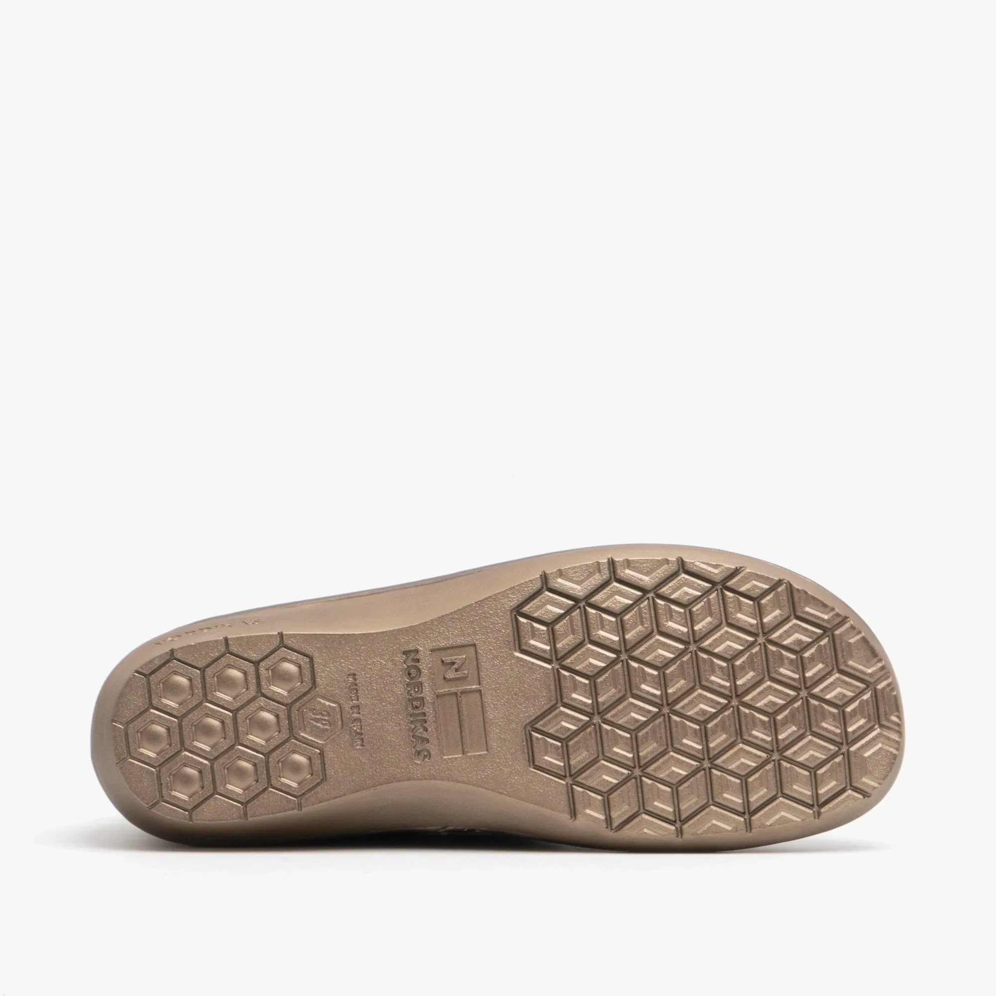 Nordikas 305 (AFELPADO) Womens Suede Full Slippers Brown