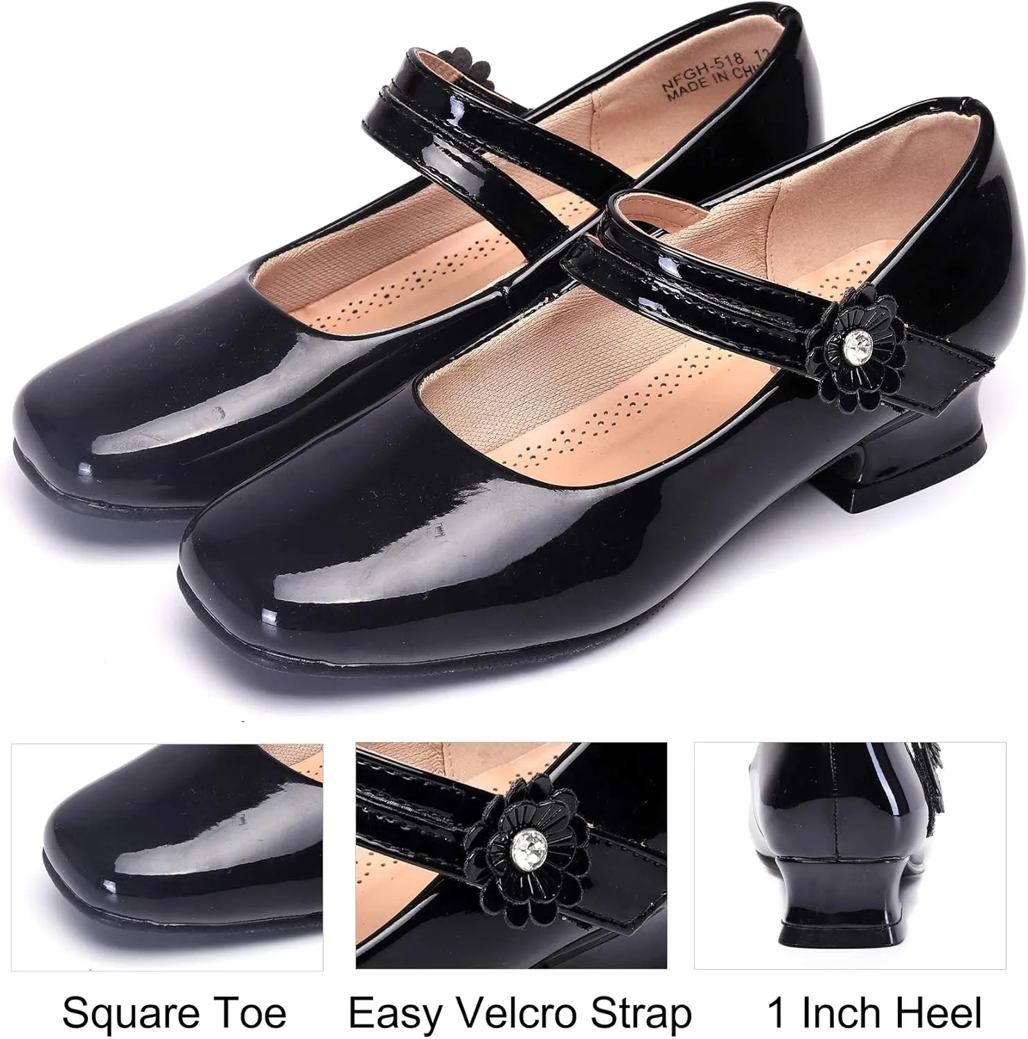 Nova Utopia Girls Low-Medium Platform Sandal Shoes