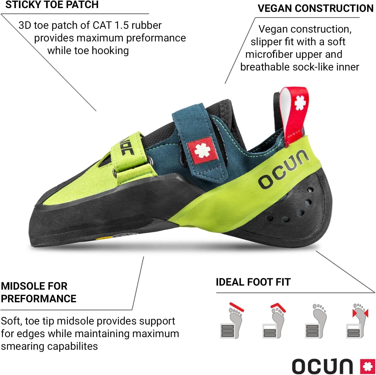 Ocun Havoc Bouldering Shoe | Rock Climbing Shoe