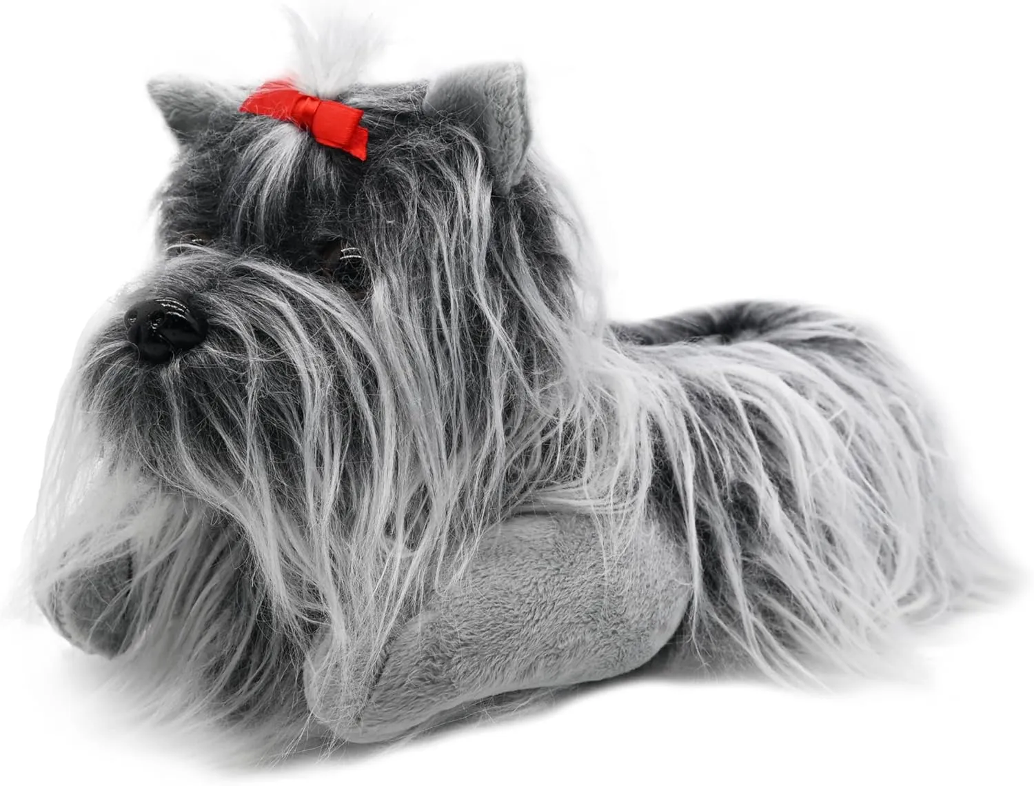 Onmygogo Fuzzy Winter Animal Dog House Slippers for Men and Women