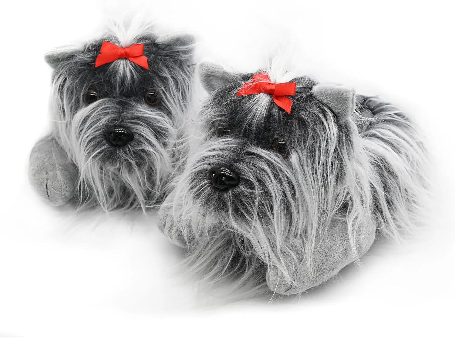 Onmygogo Fuzzy Winter Animal Dog House Slippers for Men and Women