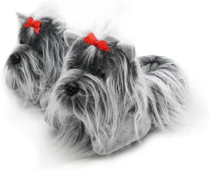 Onmygogo Fuzzy Winter Animal Dog House Slippers for Men and Women