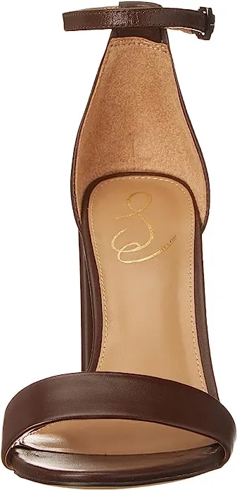 Open Toe Edelman Yaro Ankle Expert advice High Reliable customer care Strap Sam Block Chocolate Sandals Heel Dark