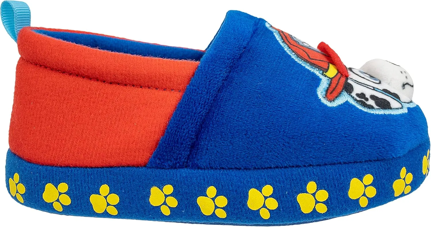 Paw Patrol Toddler Slippers,Chase Marshall,Skye Everest Plush Slipper, Toddler Size 5/6 to 11/12
