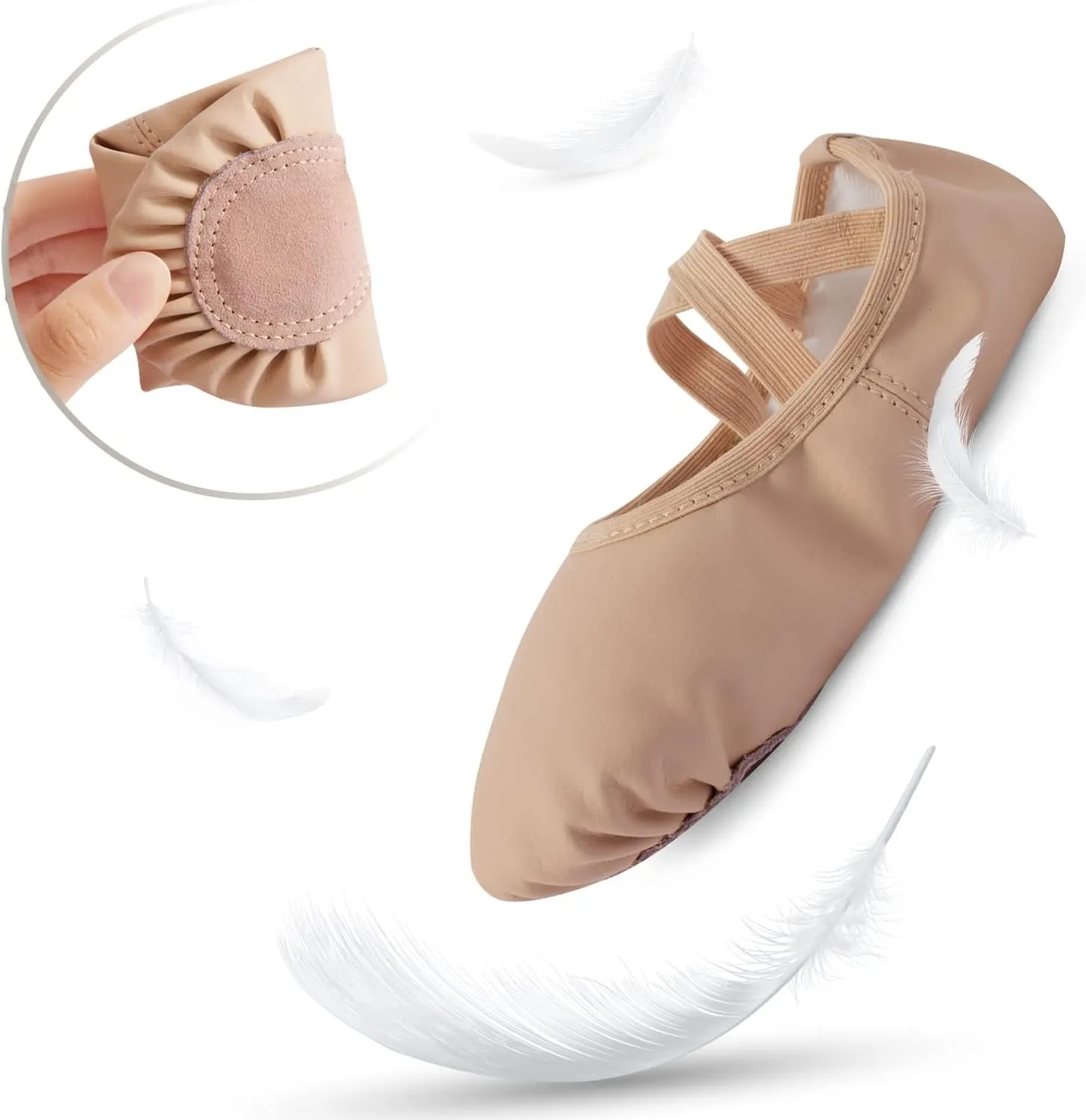 Phineein Girls Ballet Shoes for Practice Ballet Slipper for Dancing